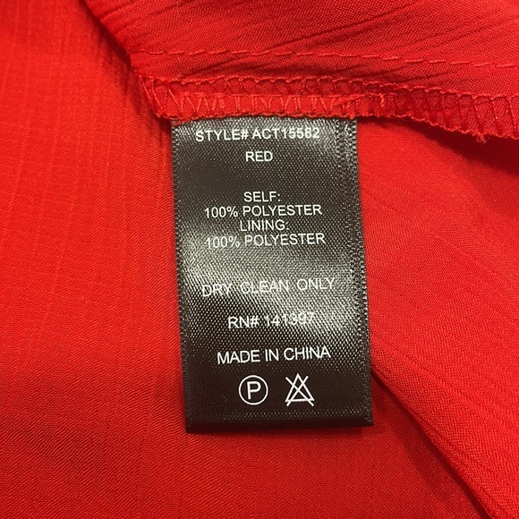 Anthropologie ASTR the Label Red Tina Tie-Waist Satin Cami Medium NWT - Picture 9 of 12